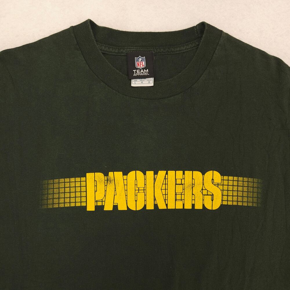 NFL Green Bay Packers Crew Neck Graphic Football Shirt Mens Size L Green 13563
